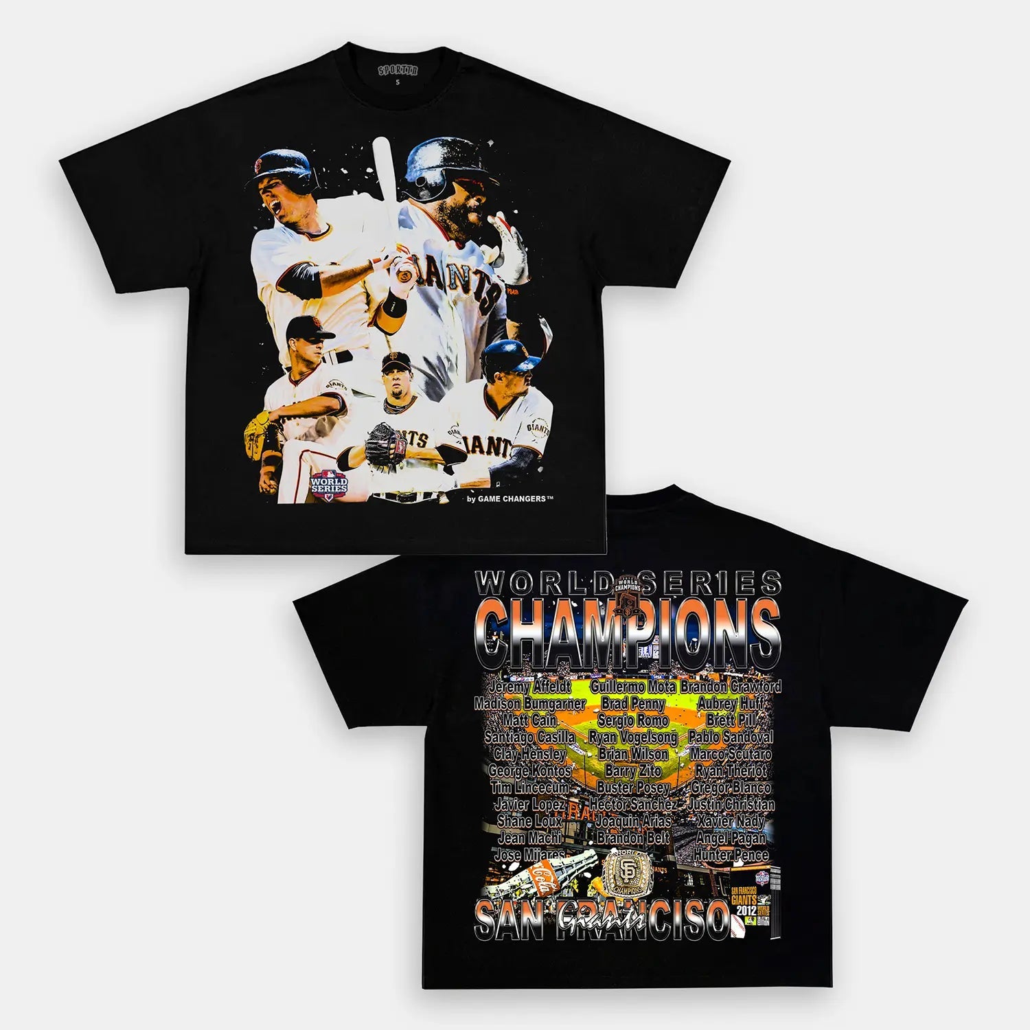 2012 WORLD SERIES CHAMPS - GIANTS TEE - DS