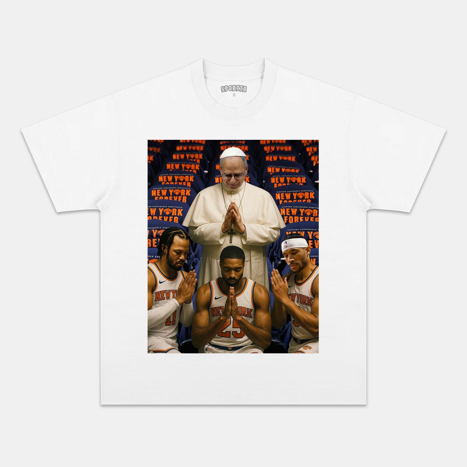 NEW POPE & New York Knicks TEE