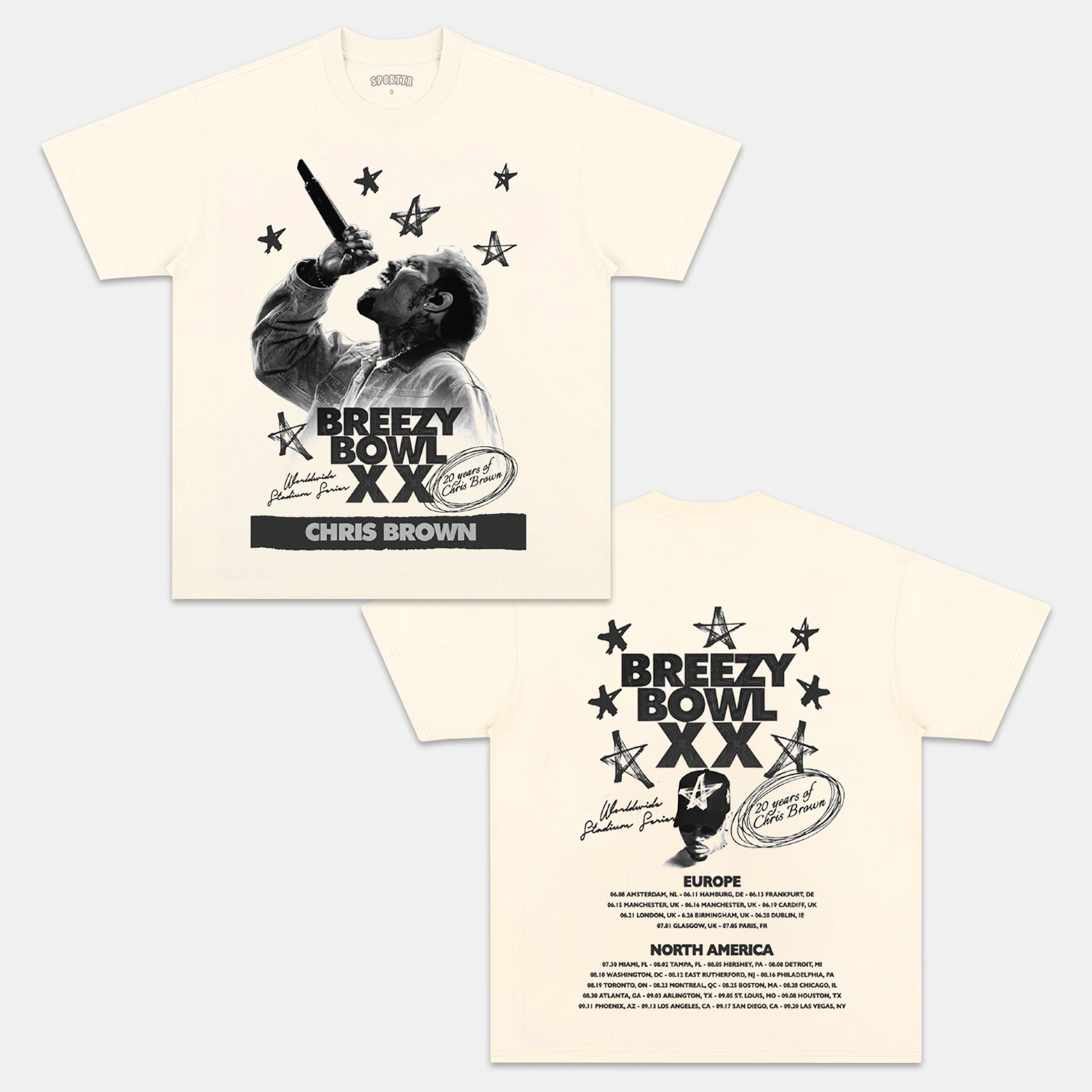 CHRIS BROWN BREEZY BOWL XX TEE
