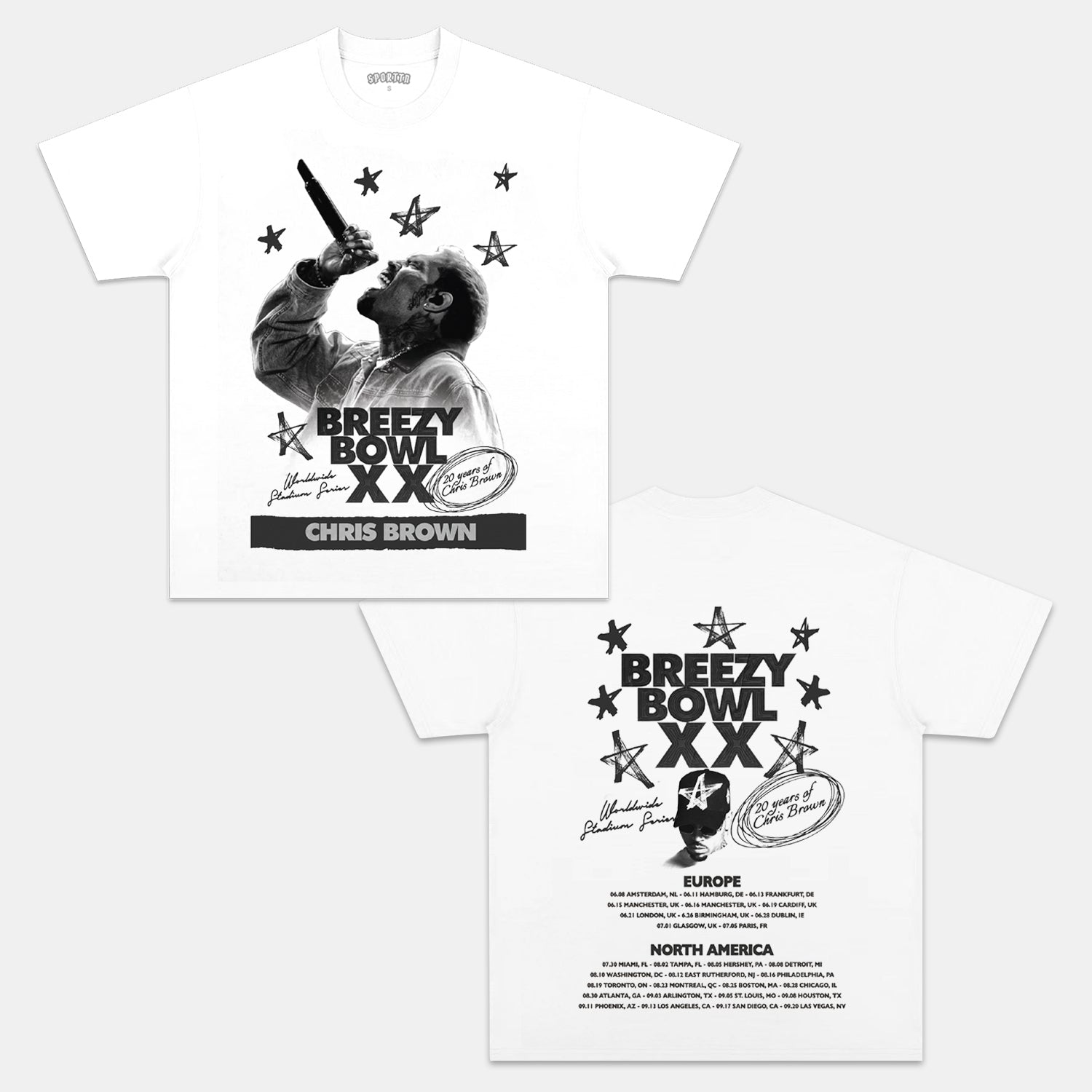 CHRIS BROWN BREEZY BOWL XX TEE