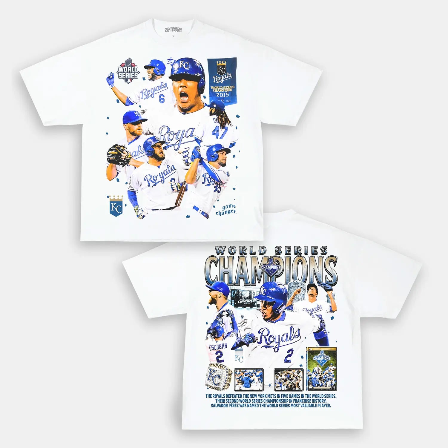 2015 WORLD SERIES CHAMPS - ROYALS TEE - DS