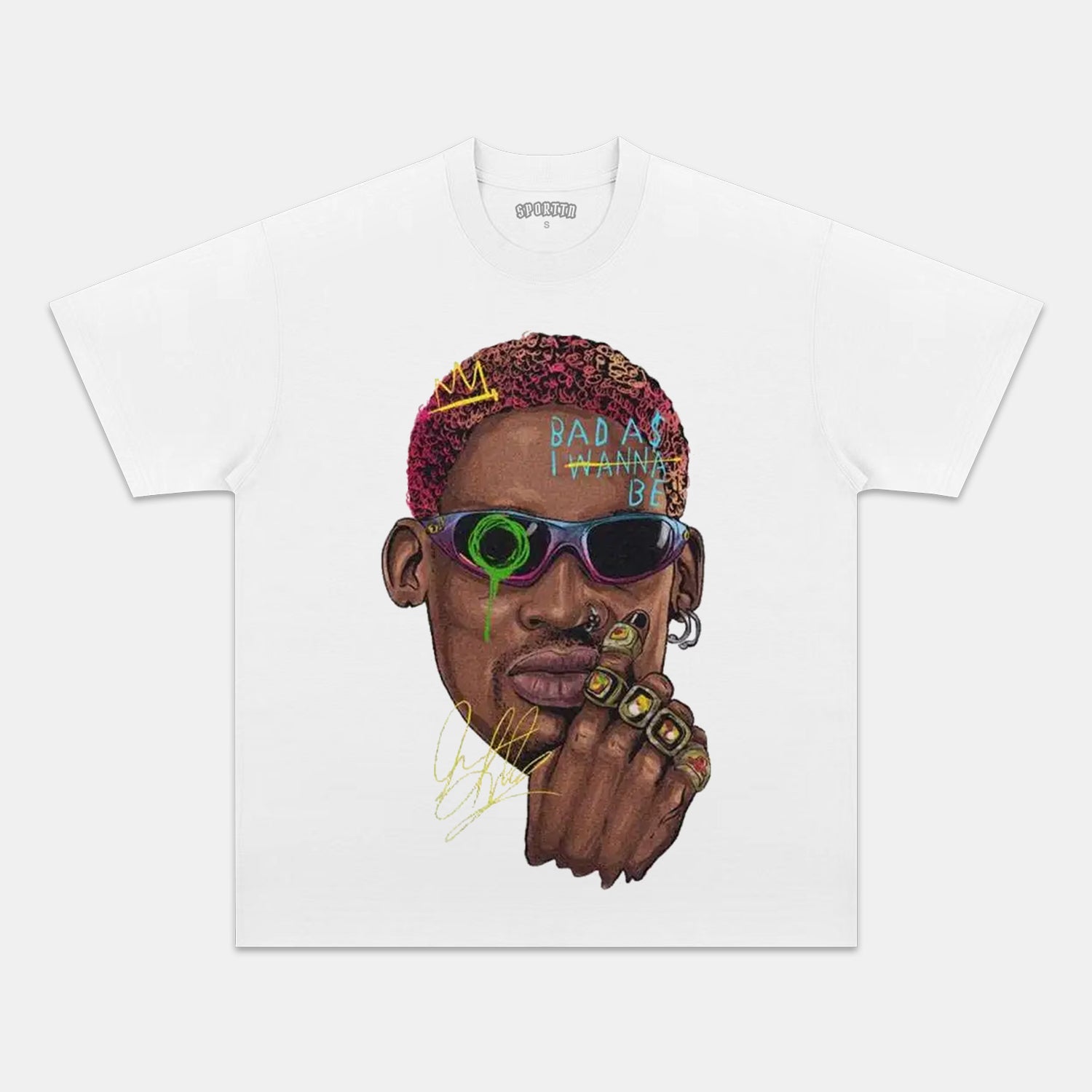 DENNIS RODMAN BIG FACE 2.24 TEE