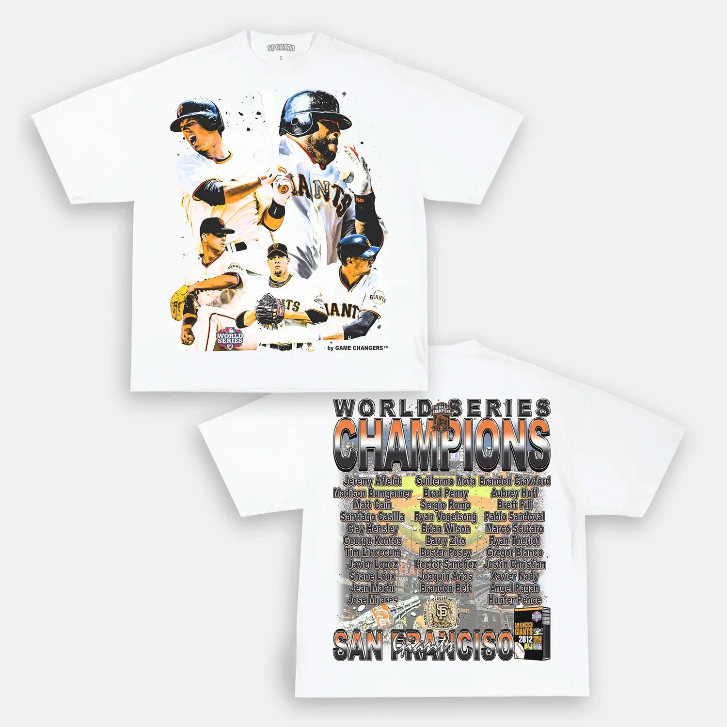 2012 WORLD SERIES CHAMPS - GIANTS TEE - DS