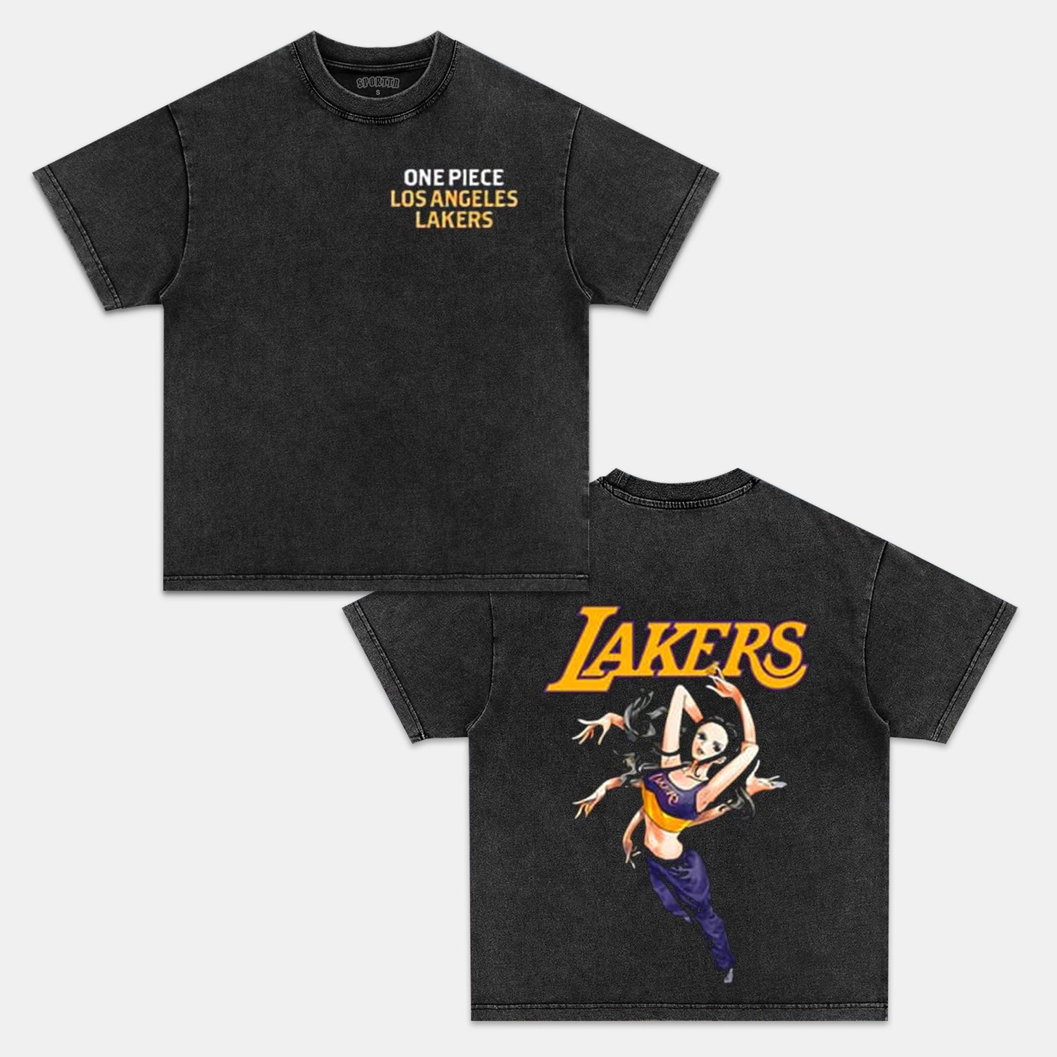 LOSANGELES LAKERS & ONE PIECE ROBIN TEE