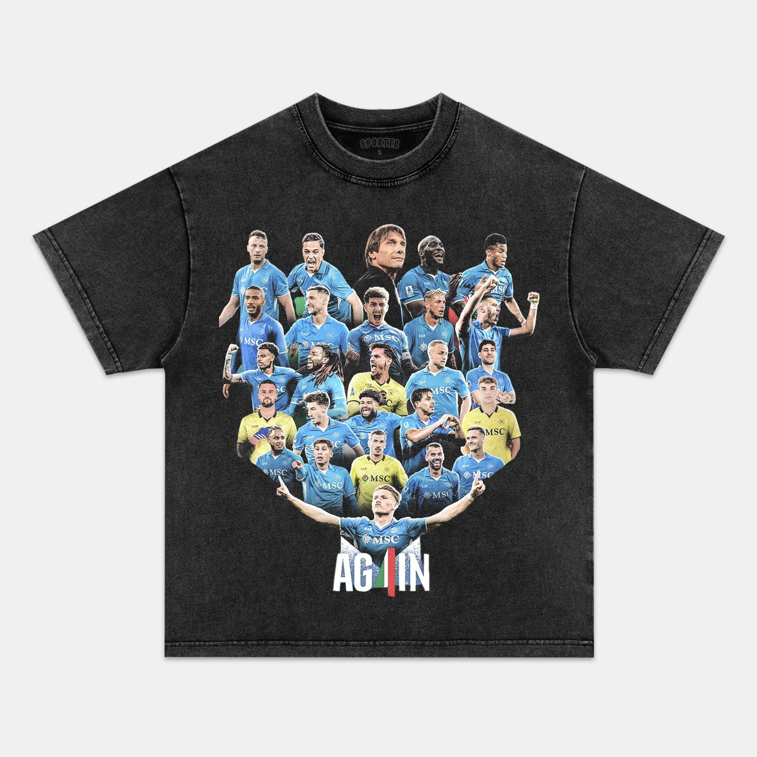 NAPOLI WIN 4TH SERIE A TITLE TEE