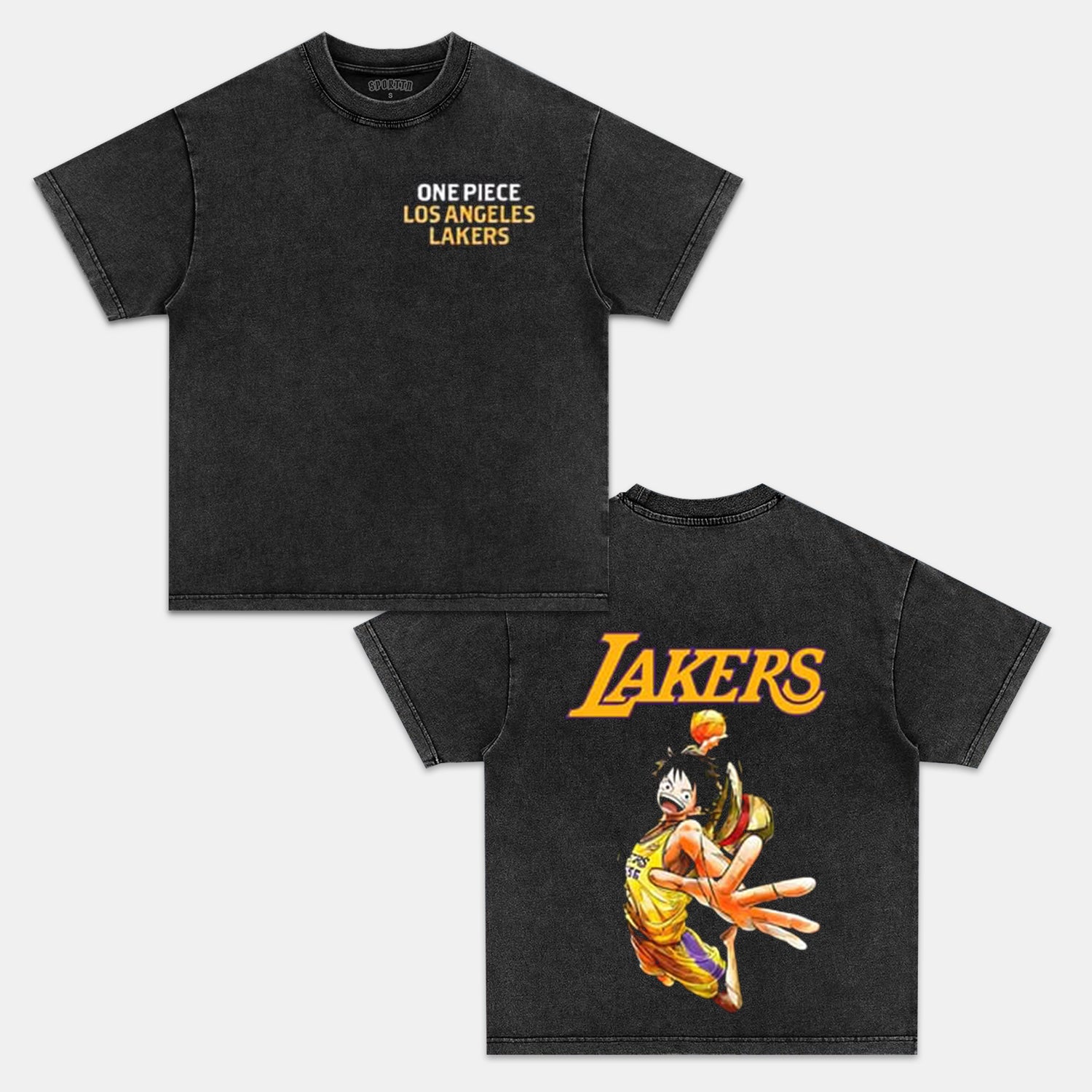 LOSANGELES LAKERS & ONE PIECE LUFFY TEE