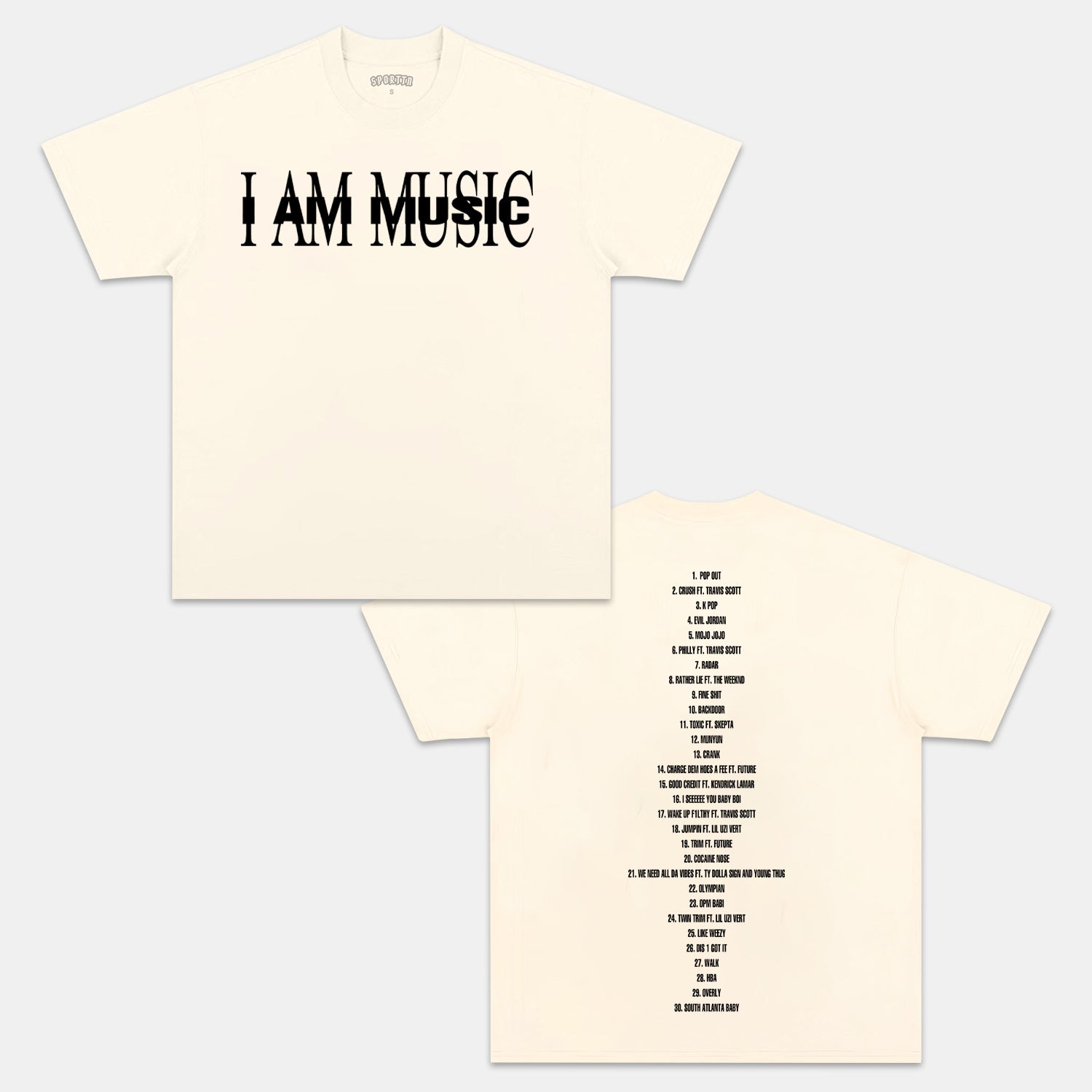 PLAYBOI CARTI & I AM MUSIC 2025 V2 TEE