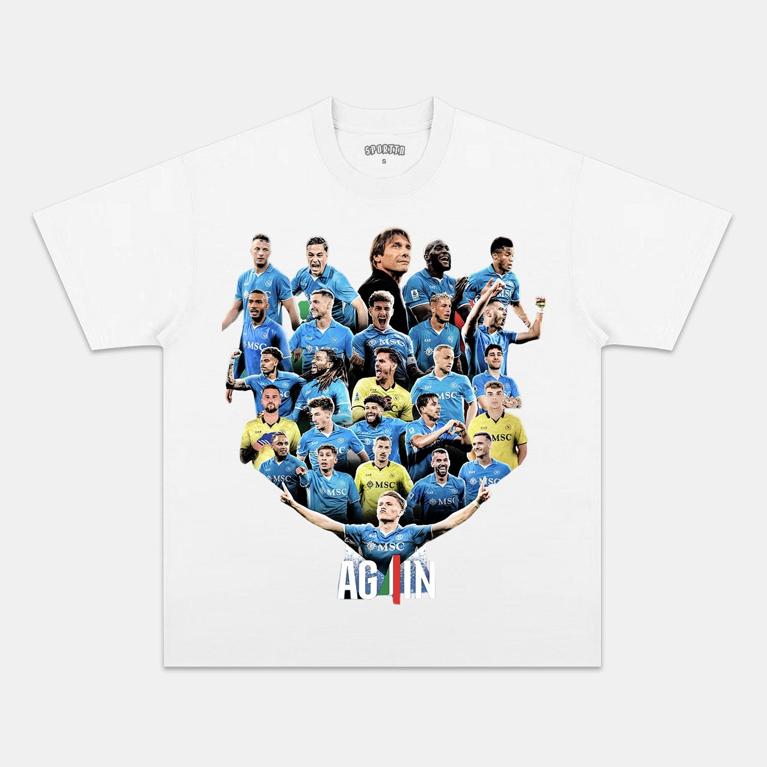 NAPOLI WIN 4TH SERIE A TITLE TEE