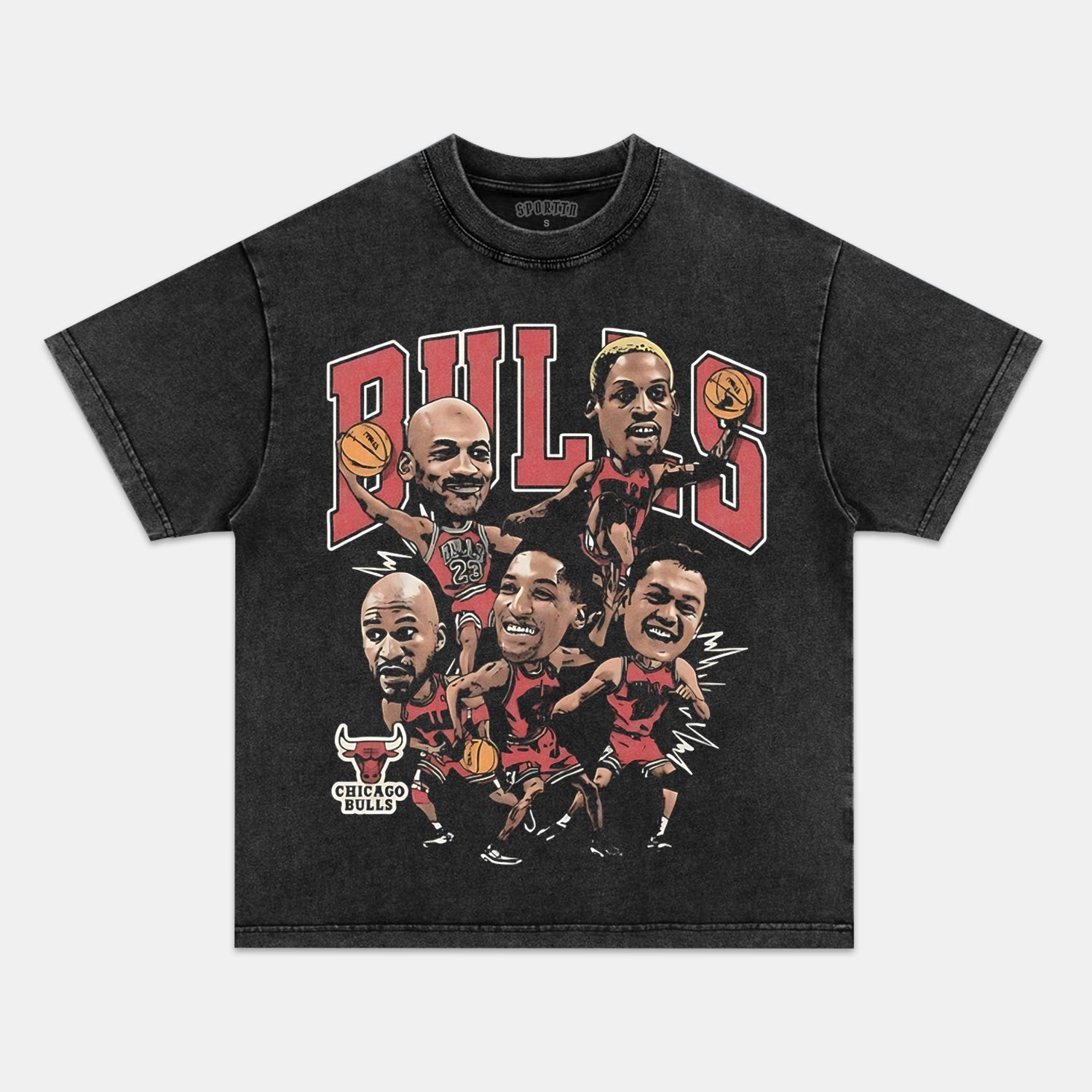 1996 BIG HEAD BULLS TEE