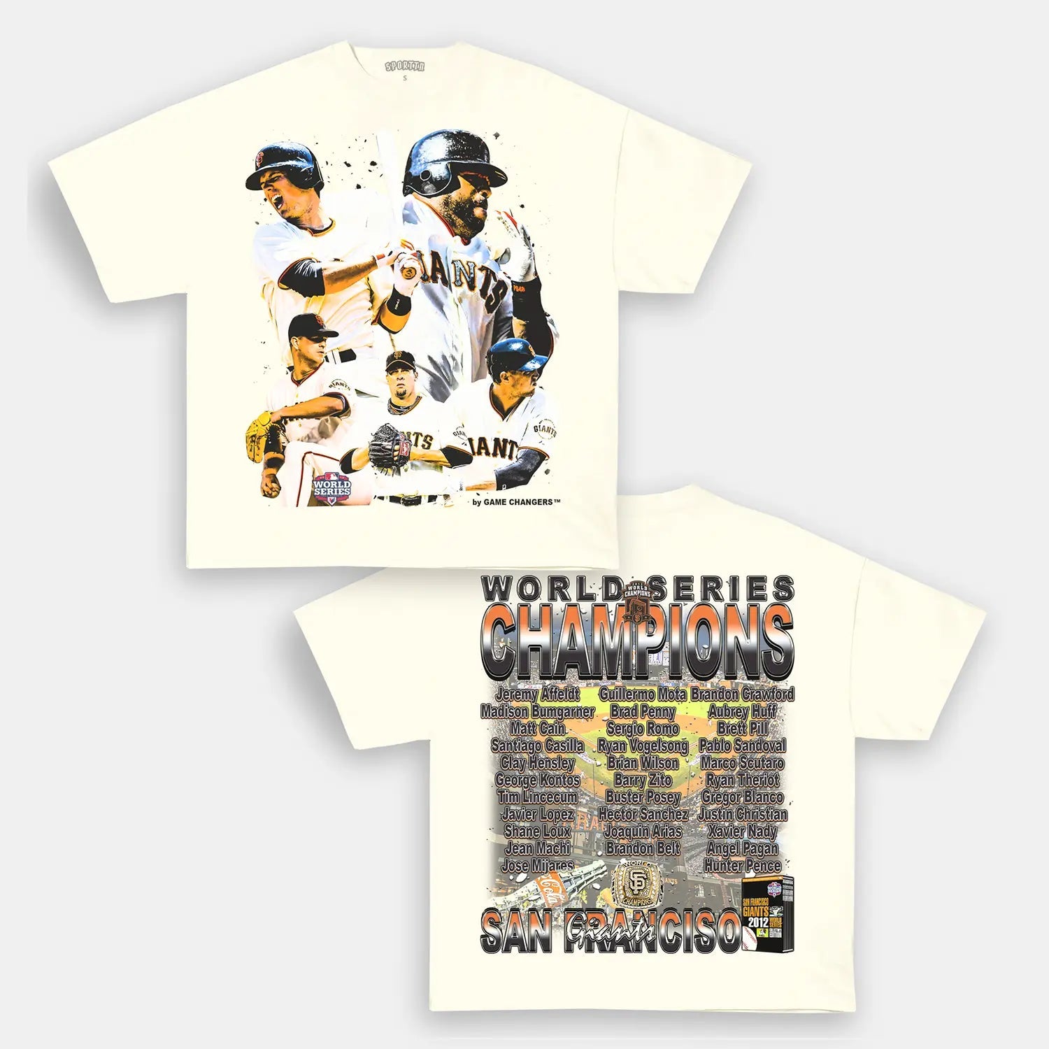 2012 WORLD SERIES CHAMPS - GIANTS TEE - DS