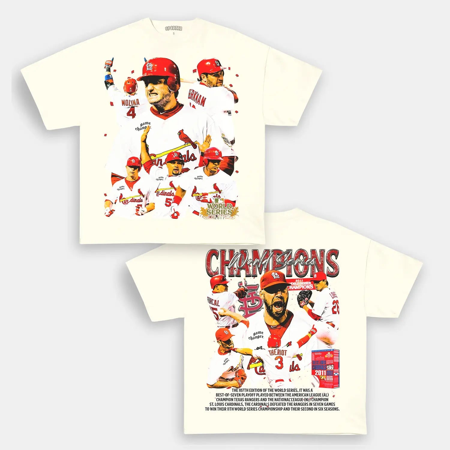 2011 WORLD SERIES CHAMPS - CARDINALS TEE - DS