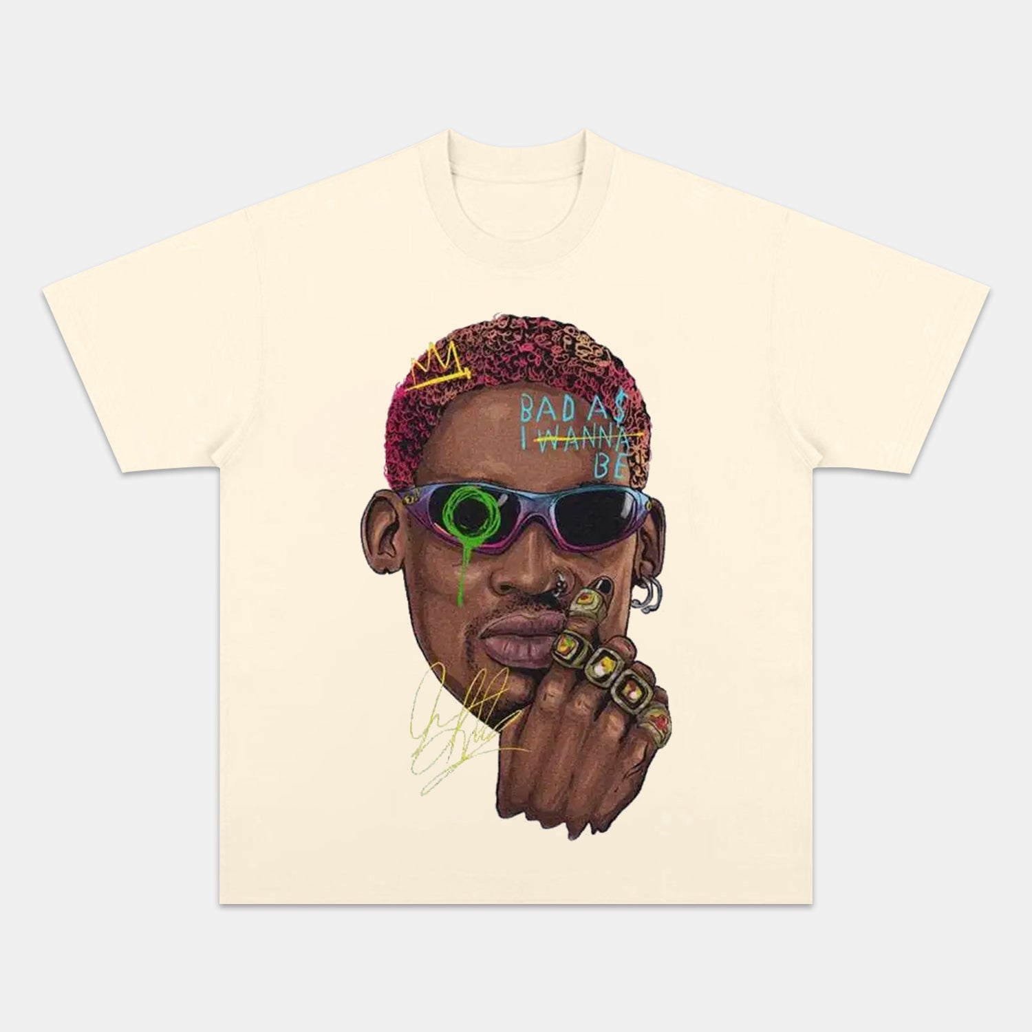 DENNIS RODMAN BIG FACE 2.24 TEE