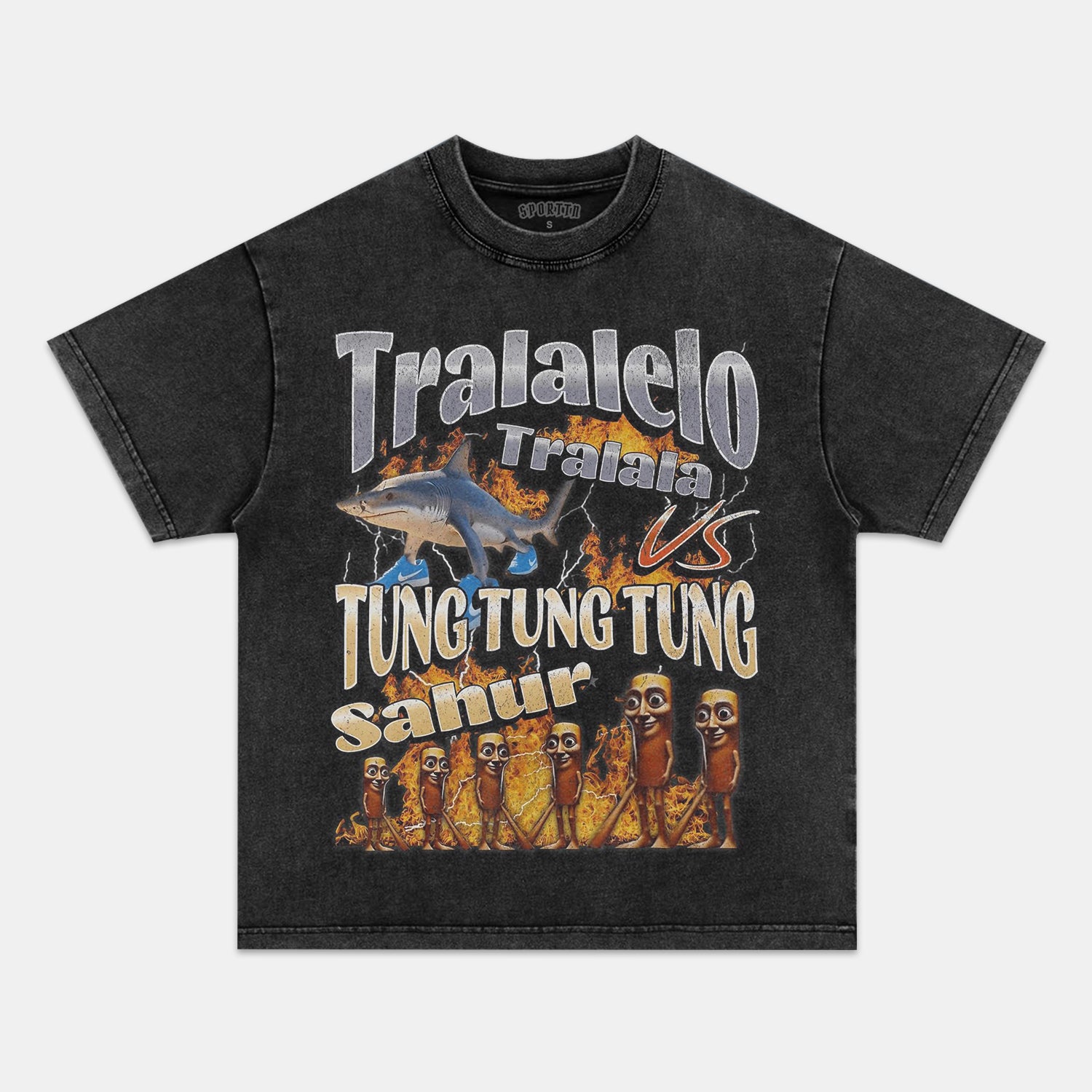 TRALALERO TRALALA  VS TUNG TUNG SAHUR TEE