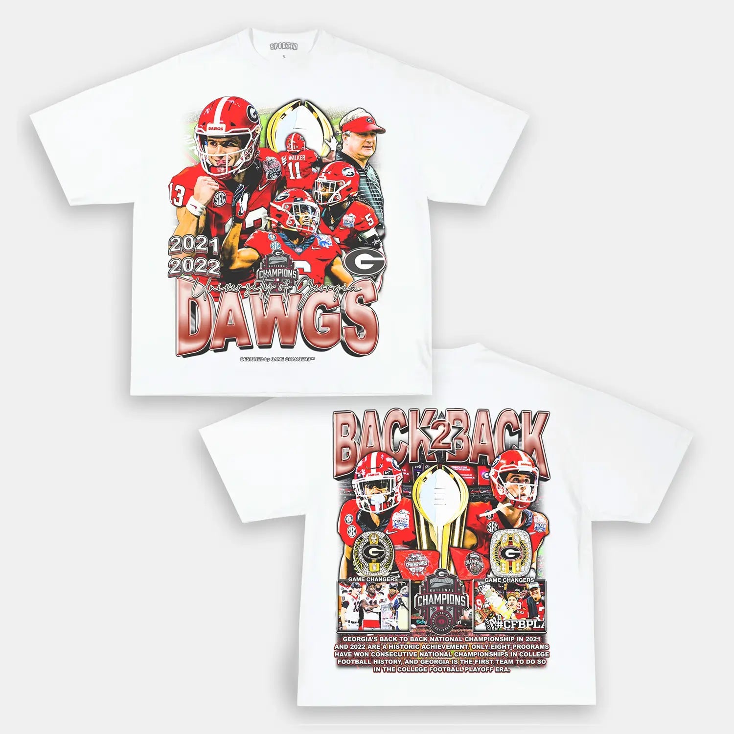 2021 2022 NATIONAL CHAMPS - GEORGIA TEE - DS