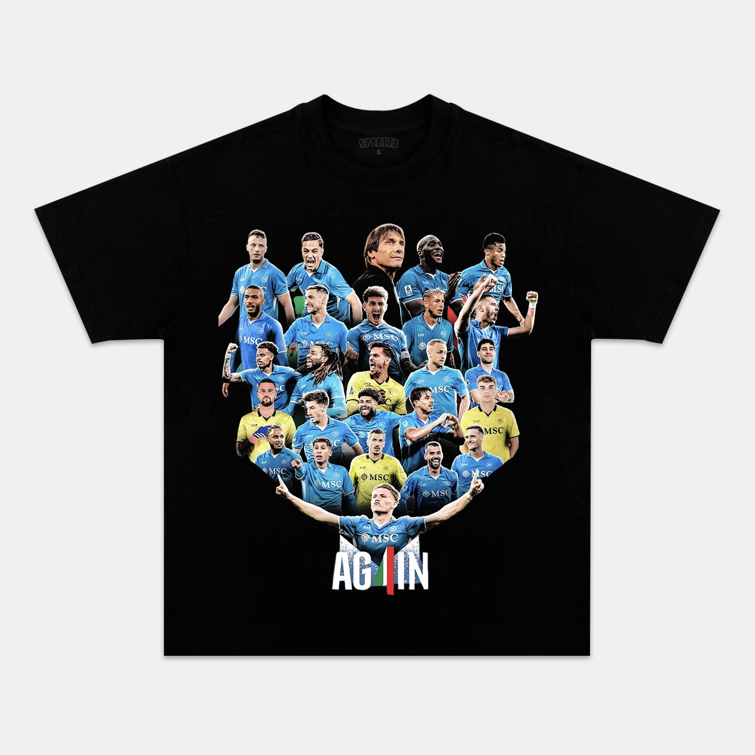 NAPOLI WIN 4TH SERIE A TITLE TEE
