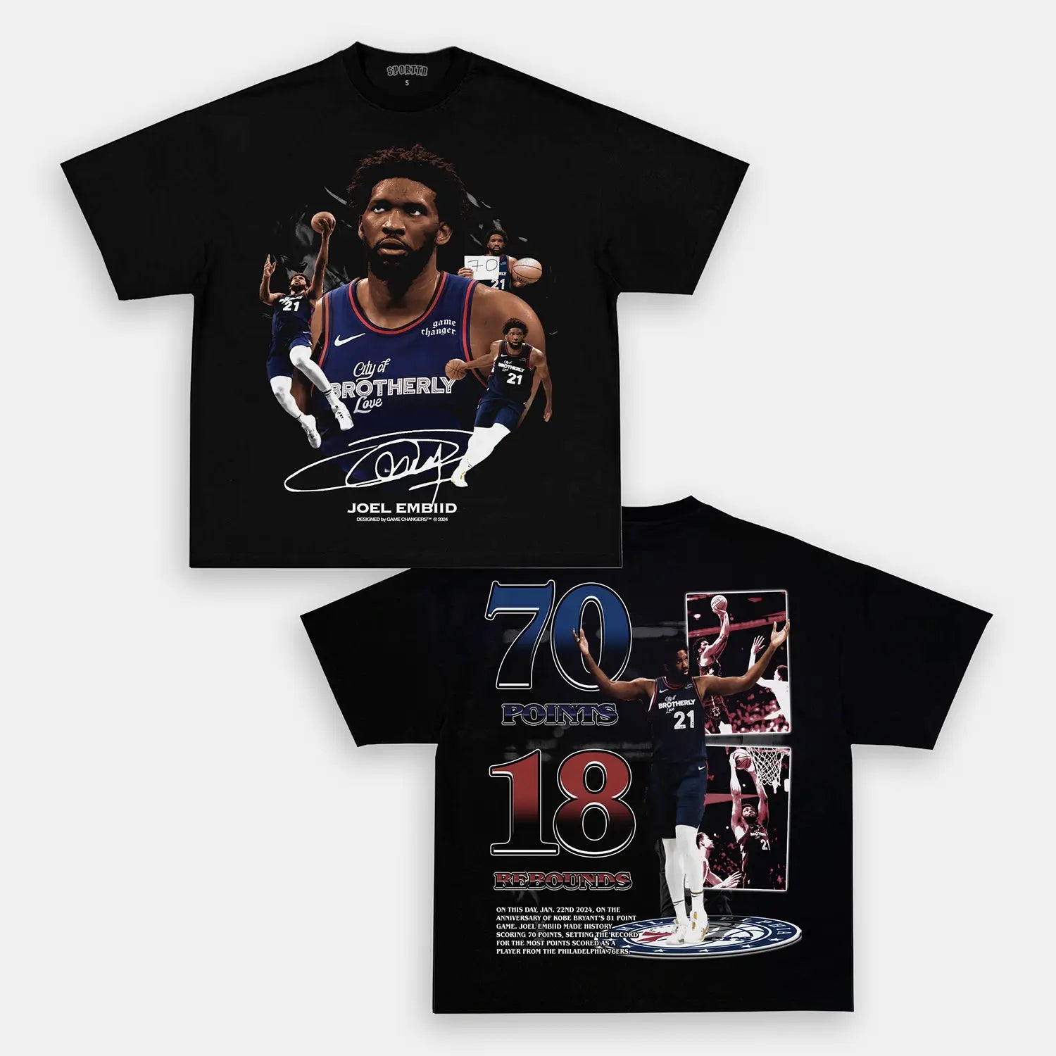 JOEL EMBIID V2 TEE - DS