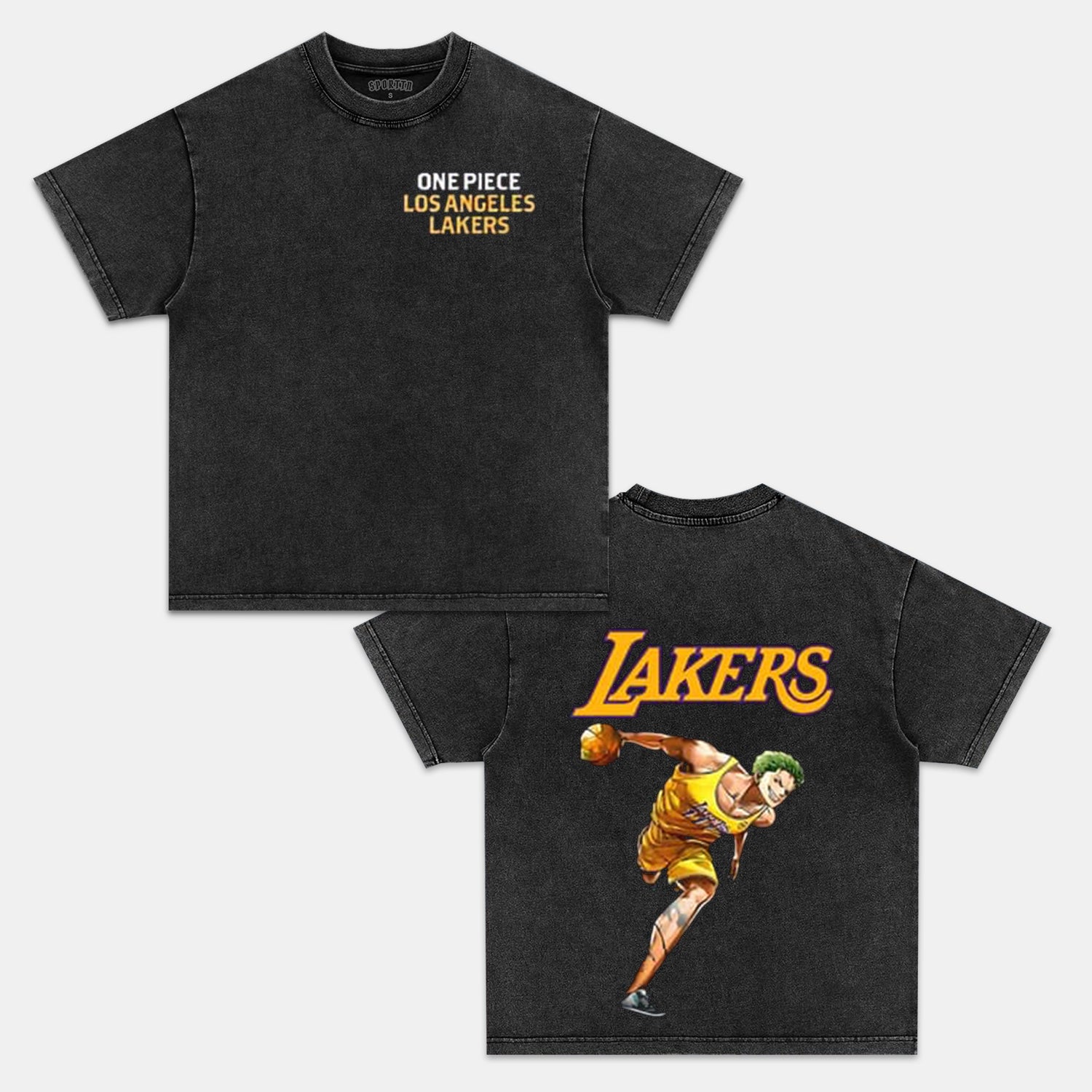 LOSANGELES LAKERS & ONE PIECE ZORO TEE