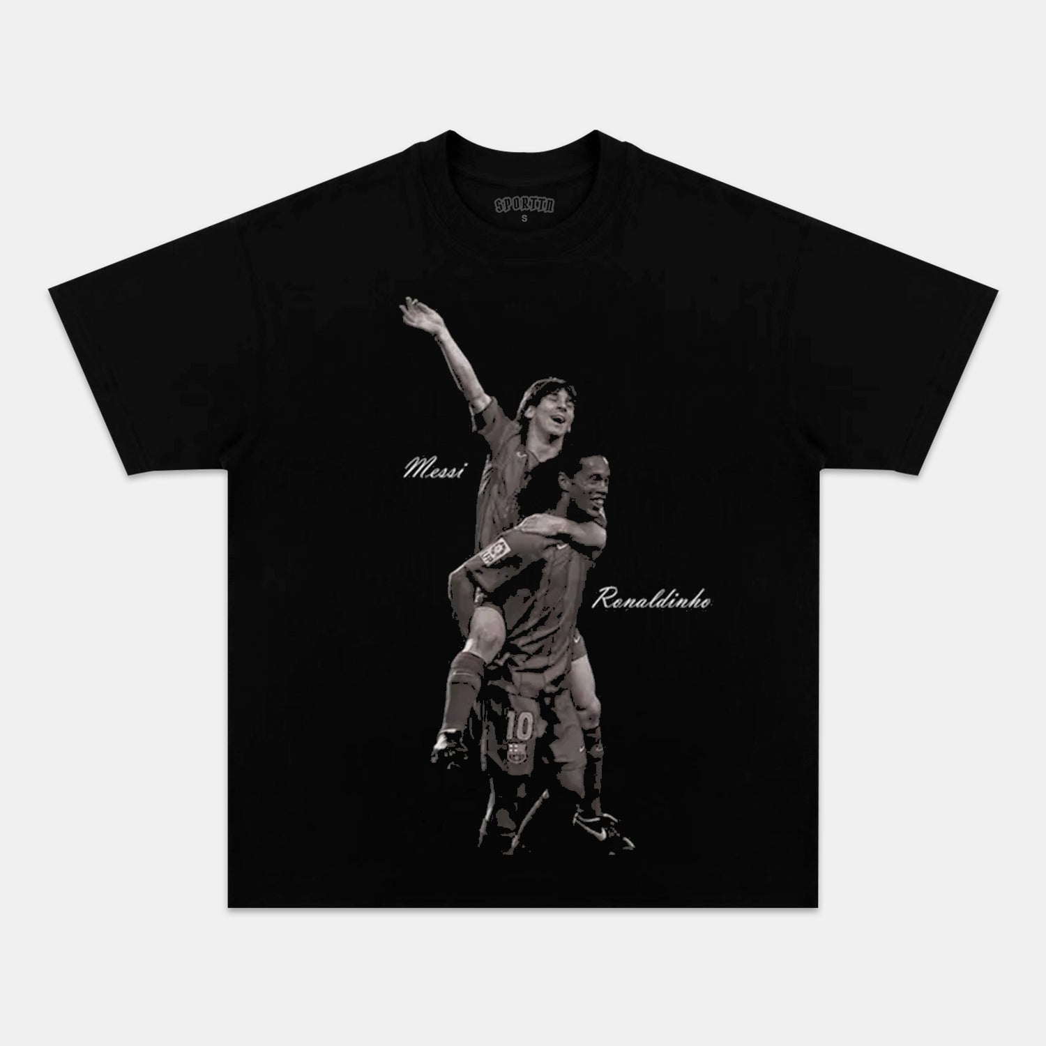 LIONEL MESSI AND RONALDINHO TEE